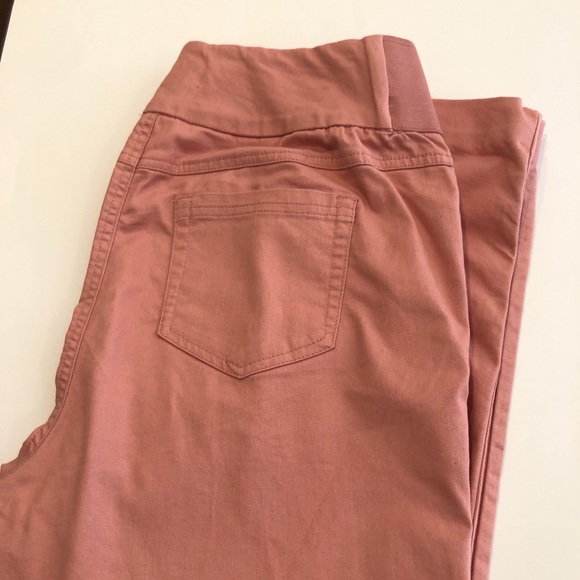 Woman Within Jean Petite Bootcut Smooth Waist Rose 5 Pickey w mock zip stretch - Picture 8 of 12